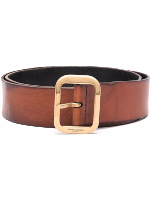 

Buckled leather belt, Saint Laurent Buckled leather belt