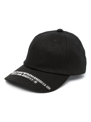 

Logo-print cotton baseball cap, Emporio Armani Logo-print cotton baseball cap