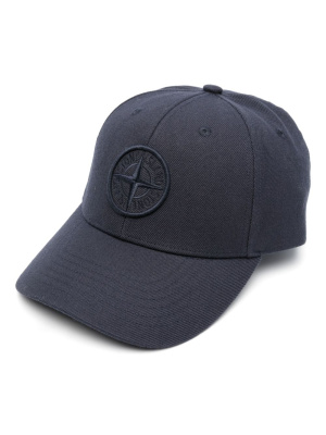

Compass-motif cotton cap, Stone Island Compass-motif cotton cap