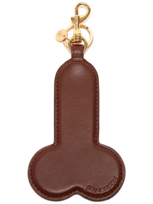 

Debossed-logo leather keyring, JW Anderson Debossed-logo leather keyring