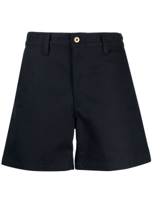 

Logo-patch cotton chino shorts, Nudie Jeans Logo-patch cotton chino shorts
