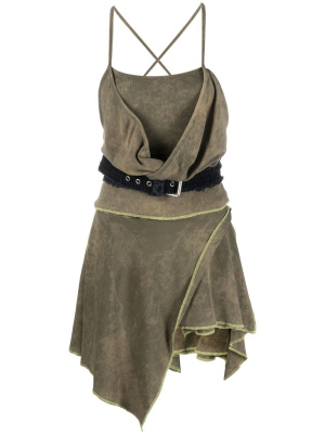 

Drape-detail sleeveless dress, Diesel Drape-detail sleeveless dress