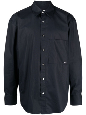 

Logo-print cotton shirt, Wooyoungmi Logo-print cotton shirt