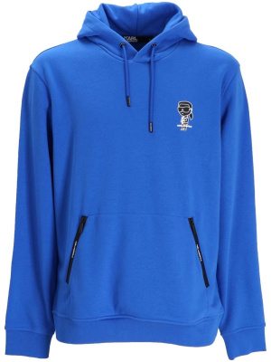 

Logo-patch drawstring hoodie, Karl Lagerfeld Logo-patch drawstring hoodie