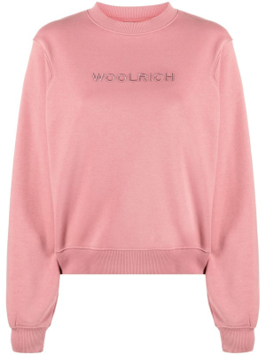 

Logo-embroidered crew-neck sweatshirt, Woolrich Logo-embroidered crew-neck sweatshirt