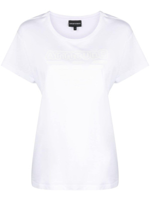 

Logo-print cotton T-shirt, Emporio Armani Logo-print cotton T-shirt