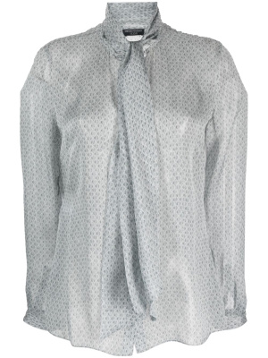 

Geometric-pattern silk blouse, Emporio Armani Geometric-pattern silk blouse