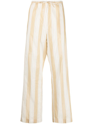 

Stripe-print drawstring trousers, TOTEME Stripe-print drawstring trousers
