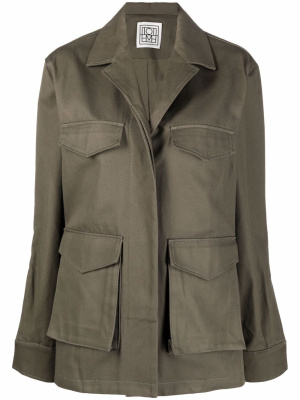 

Long-sleeve shirt jacket, TOTEME Long-sleeve shirt jacket
