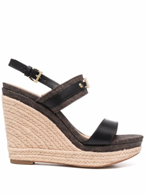 

Logo-plaque wedge sandals, Michael Kors Logo-plaque wedge sandals