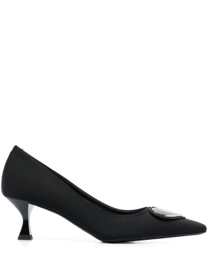

Logo-heart 60mm pointed pumps, Love Moschino Logo-heart 60mm pointed pumps