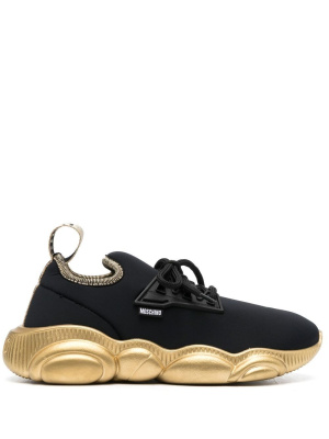 

Bubble-sole logo-tape sneakers, Moschino Bubble-sole logo-tape sneakers