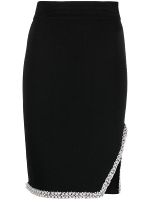 

Faux-pearl-embellished pencil skirt, Karl Lagerfeld Faux-pearl-embellished pencil skirt