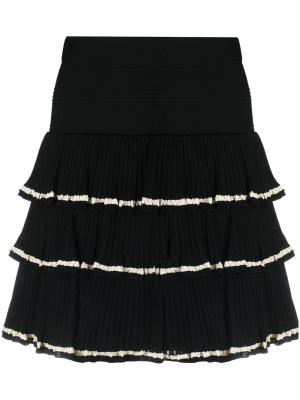 

Camia pleated tiered skirt, SANDRO Camia pleated tiered skirt