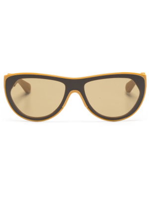 

Mitre acetate sunglasses, Bottega Veneta Eyewear Mitre acetate sunglasses