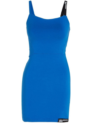 

Jersey-knit strap dress, Karl Lagerfeld Jeans Jersey-knit strap dress