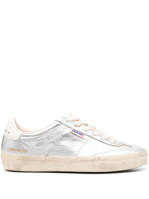 

Soul-Star metallic leather sneakers, Golden Goose Soul-Star metallic leather sneakers