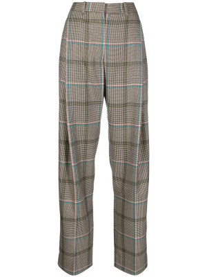 

Checked pleat trousers, Victoria Beckham Checked pleat trousers