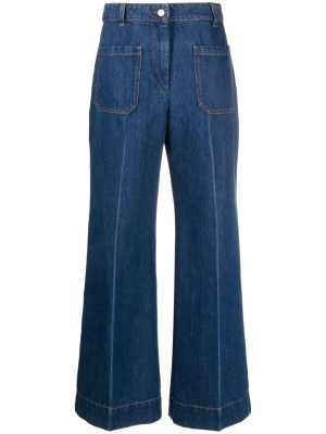 

Alina wide-leg jeans, Victoria Beckham Alina wide-leg jeans