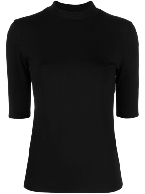 

Band-collar short-sleeve top, Calvin Klein Band-collar short-sleeve top