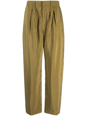 

Pleated silk-cotton blend trousers, Lemaire Pleated silk-cotton blend trousers