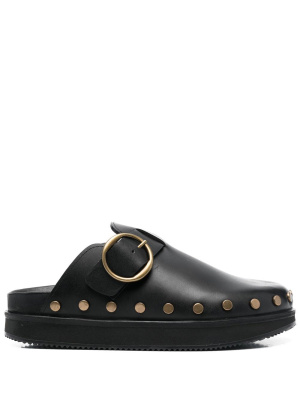 

Stud-embellished leather mules, ISABEL MARANT Stud-embellished leather mules