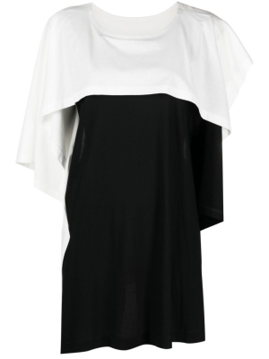 

Layered draped cotton T-shirt, Issey Miyake Layered draped cotton T-shirt
