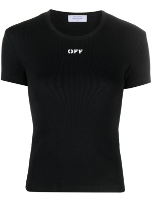 

Logo-print cotton-blend T-shirt, Off-White Logo-print cotton-blend T-shirt