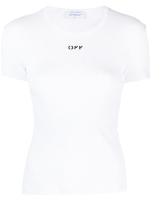 

Logo-print cotton-blend T-shirt, Off-White Logo-print cotton-blend T-shirt