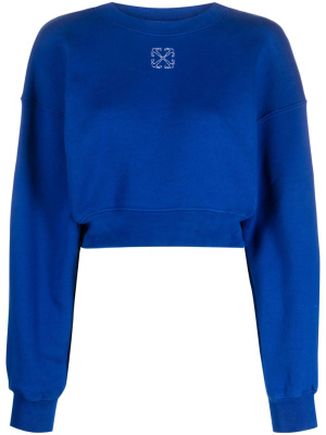 

Arrows cropped cotton sweatshirt, Off-White Arrows cropped cotton sweatshirt