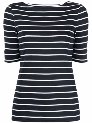 

Horizontal-stripe short-sleeve top, Lauren Ralph Lauren Horizontal-stripe short-sleeve top