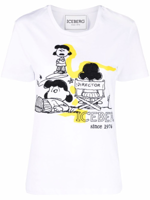 

Cartoon-print crew-neck T-shirt, Iceberg Cartoon-print crew-neck T-shirt