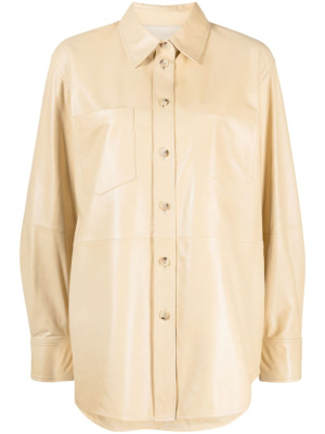 

Long-sleeve leather shirt, Helmut Lang Long-sleeve leather shirt