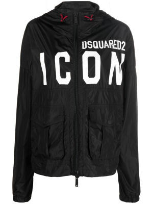 

Logo-print oversized windbreaker, Dsquared2 Logo-print oversized windbreaker