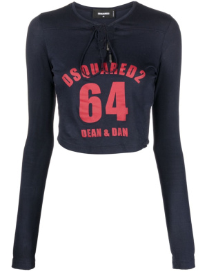 

Logo-print long-sleeve sweatshirt, Dsquared2 Logo-print long-sleeve sweatshirt