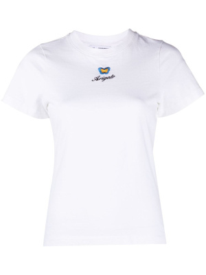 

Embroidered-logo short-sleeve T-shirt, Axel Arigato Embroidered-logo short-sleeve T-shirt