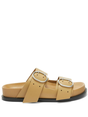 

Buckle leather flat sandals, Jil Sander Buckle leather flat sandals