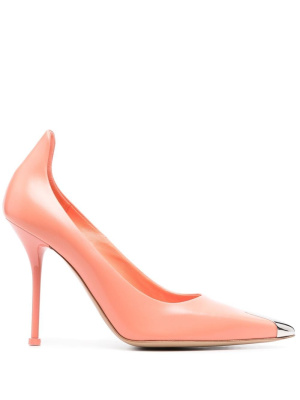 

110mm metal-toecap pumps, Alexander McQueen 110mm metal-toecap pumps