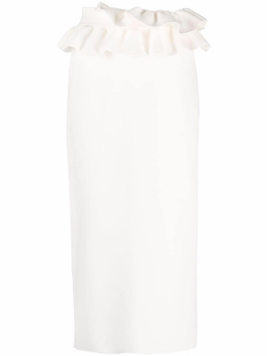 

Ruffle-detail midi skirt, Alexander McQueen Ruffle-detail midi skirt