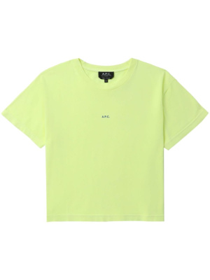 

Jade logo-print cotton T-shirt, A.P.C. Jade logo-print cotton T-shirt