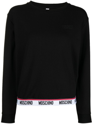 

Logo-trim sweatshirt, Moschino Logo-trim sweatshirt