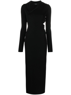 

Cut-out hooded maxi dress, Versace Cut-out hooded maxi dress