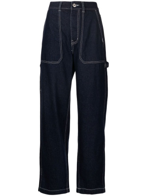 

High-waisted wide-leg trousers, CHOCOOLATE High-waisted wide-leg trousers