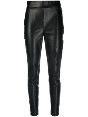 

Slim-cut faux leather trousers, DKNY Slim-cut faux leather trousers