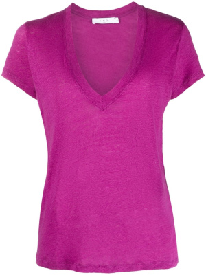 

V-neck linen T-shirt, IRO V-neck linen T-shirt