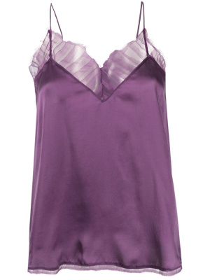 

Lace-trim silk top, IRO Lace-trim silk top