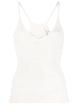

V-neck pointelle-knit tank top, IRO V-neck pointelle-knit tank top
