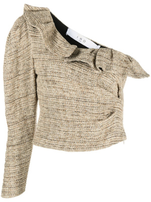 

Lizy ruffle-trim top, IRO Lizy ruffle-trim top