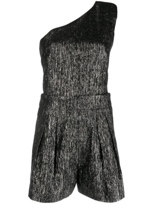 

Iliana lurex one-shoulder playsuit, IRO Iliana lurex one-shoulder playsuit