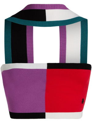 

Knitted panelled crop top, Karl Lagerfeld Knitted panelled crop top